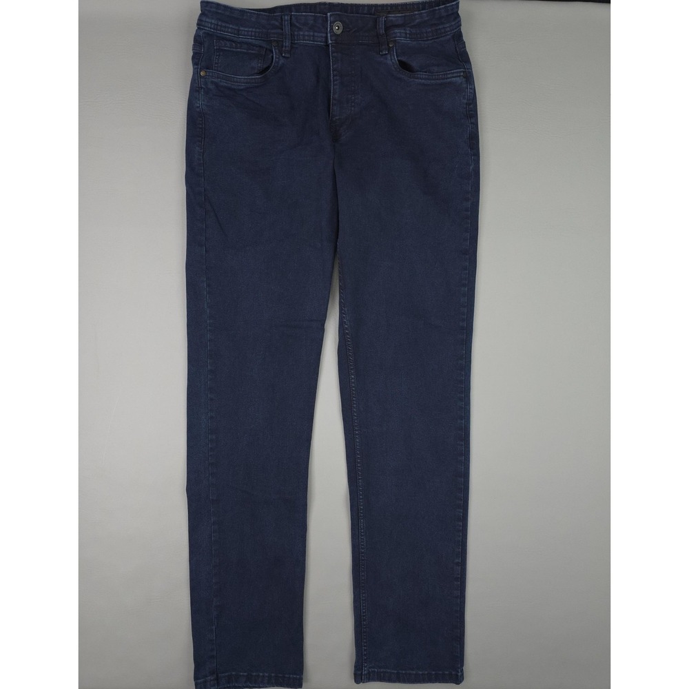 The Perfect Jean NYC Jeans Mens 34x36 Blue Athletic Fit Tapered Denim Stretch